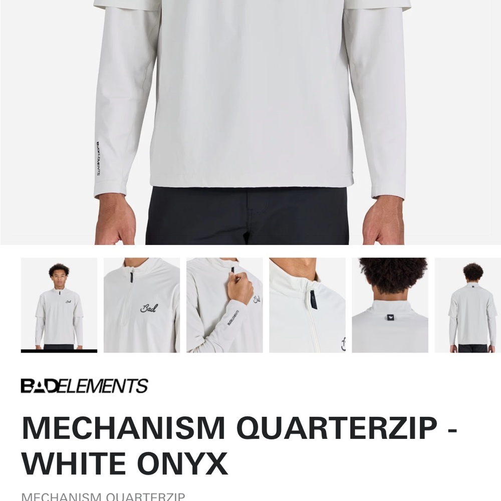 Bad Birdie White Onyx Quarterzip